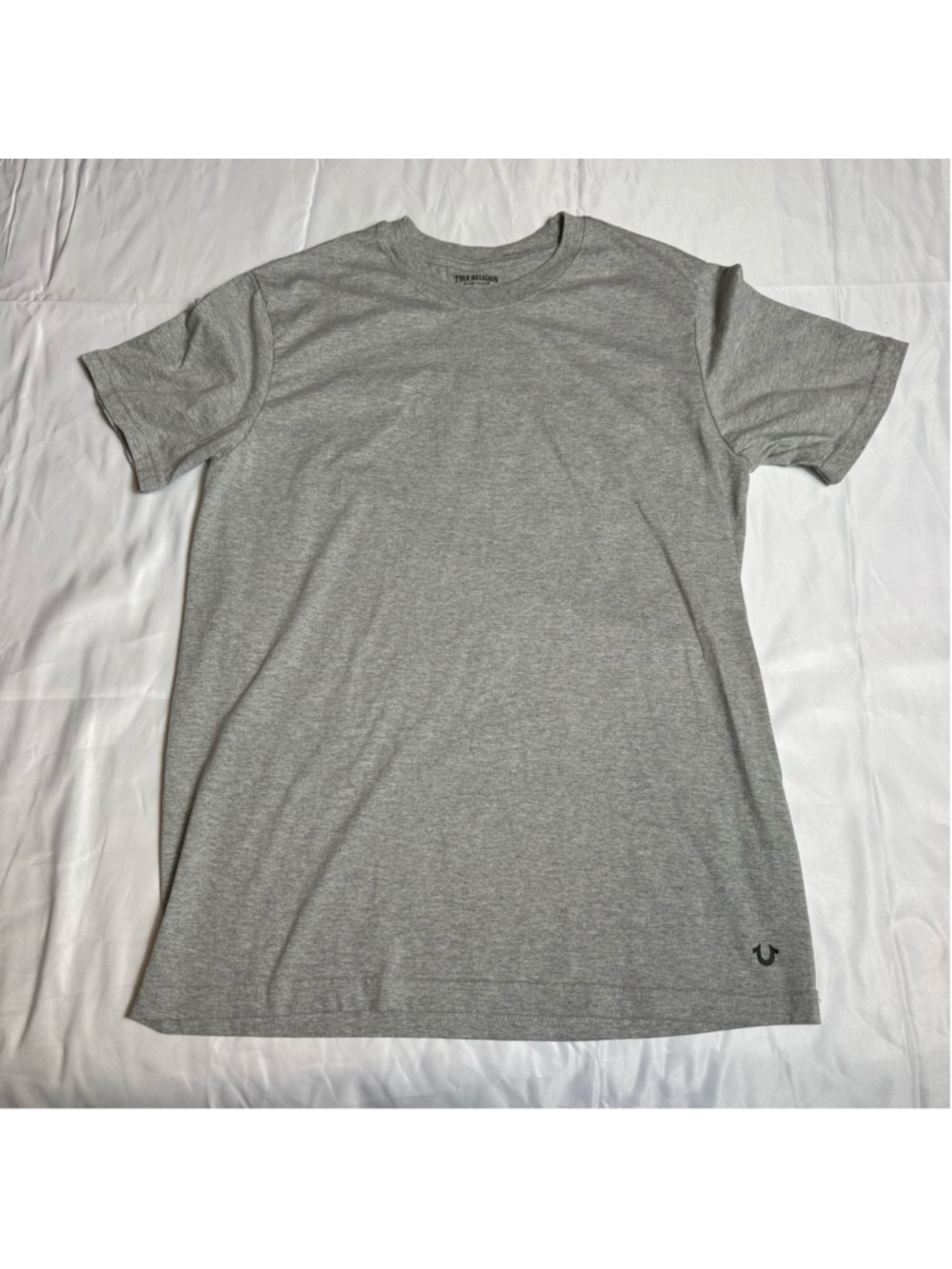 Men's True Religion Short Sleeve Tee Shirt Grey Size M